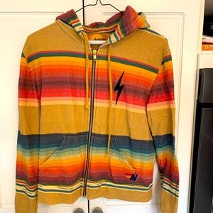 Aviator nation striped hoodie